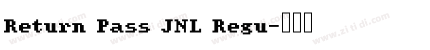 Return Pass JNL Regu字体转换